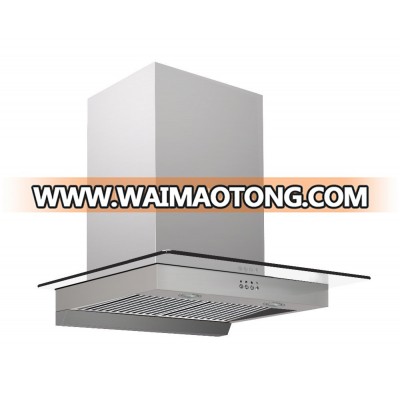 Indian style heat auto clean glass chimney hood